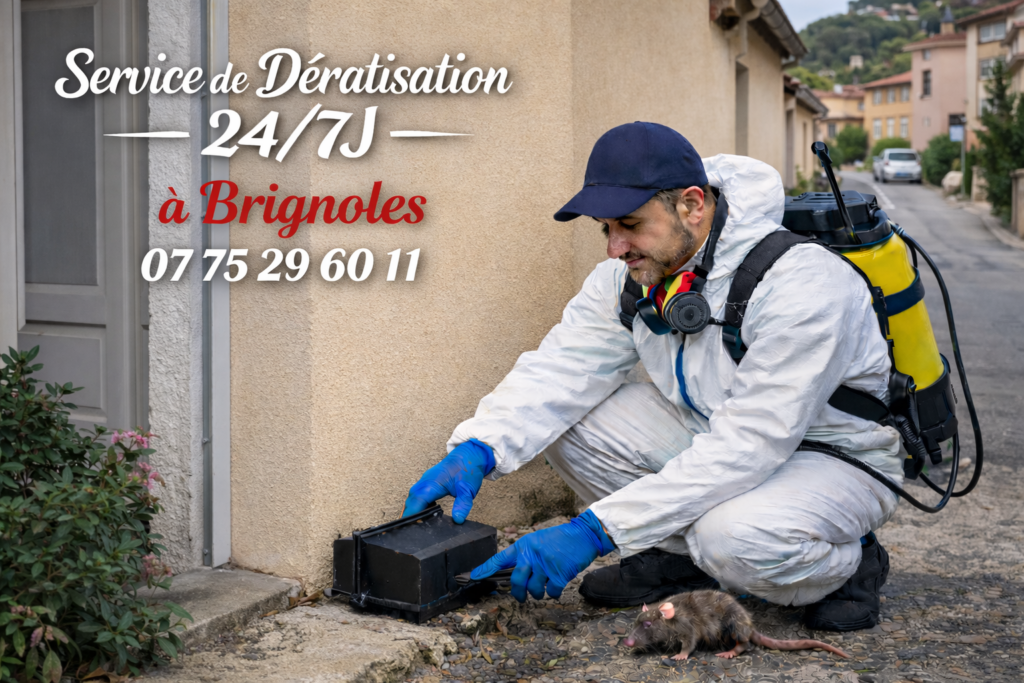Entreprise de dératisation à Brignoles réalisant une intervention contre les rats en zone résidentielle