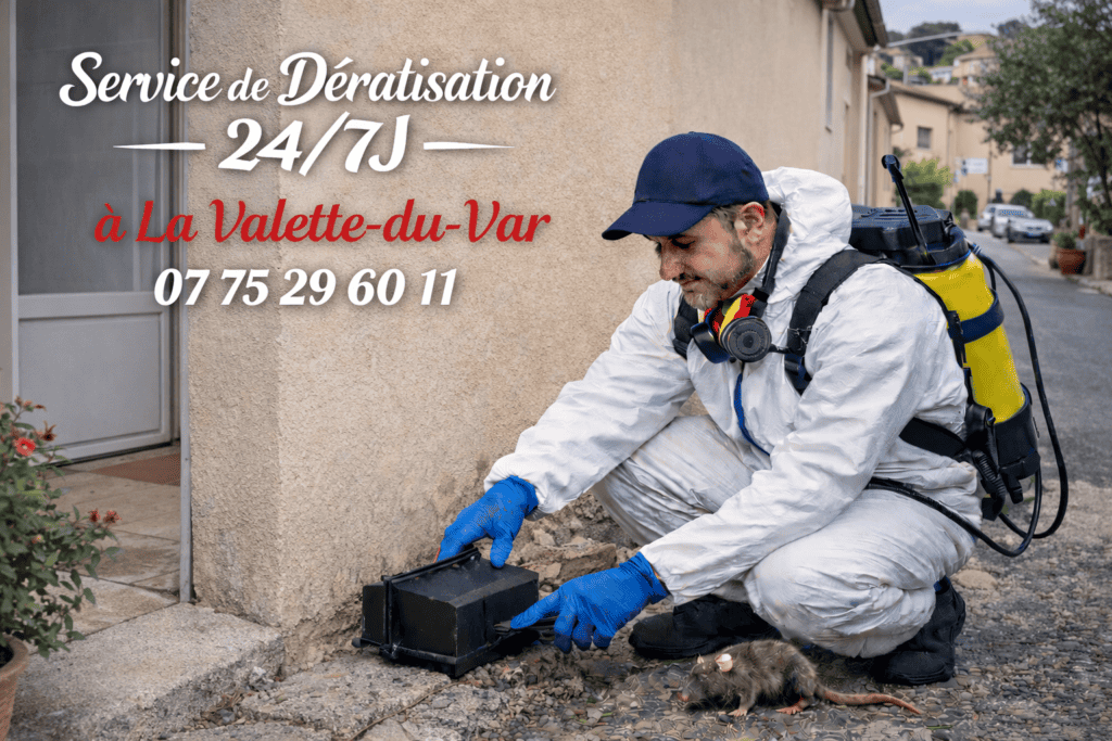 Entreprise de dératisation à La Valette-du-Var en intervention contre les rats autour d’une maison